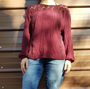 Maroon Blouse